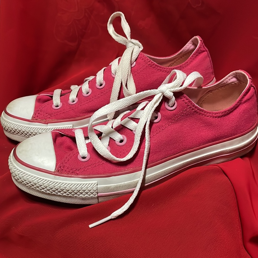 Converse Pink and White Women's Sneakers